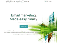 Tablet Screenshot of emailmarketingz.com